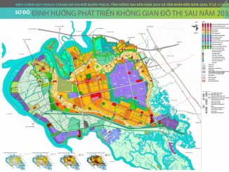 Bản đồ định hướng phát triển không gian đô thị Nhơn Trạch sau năm 2035